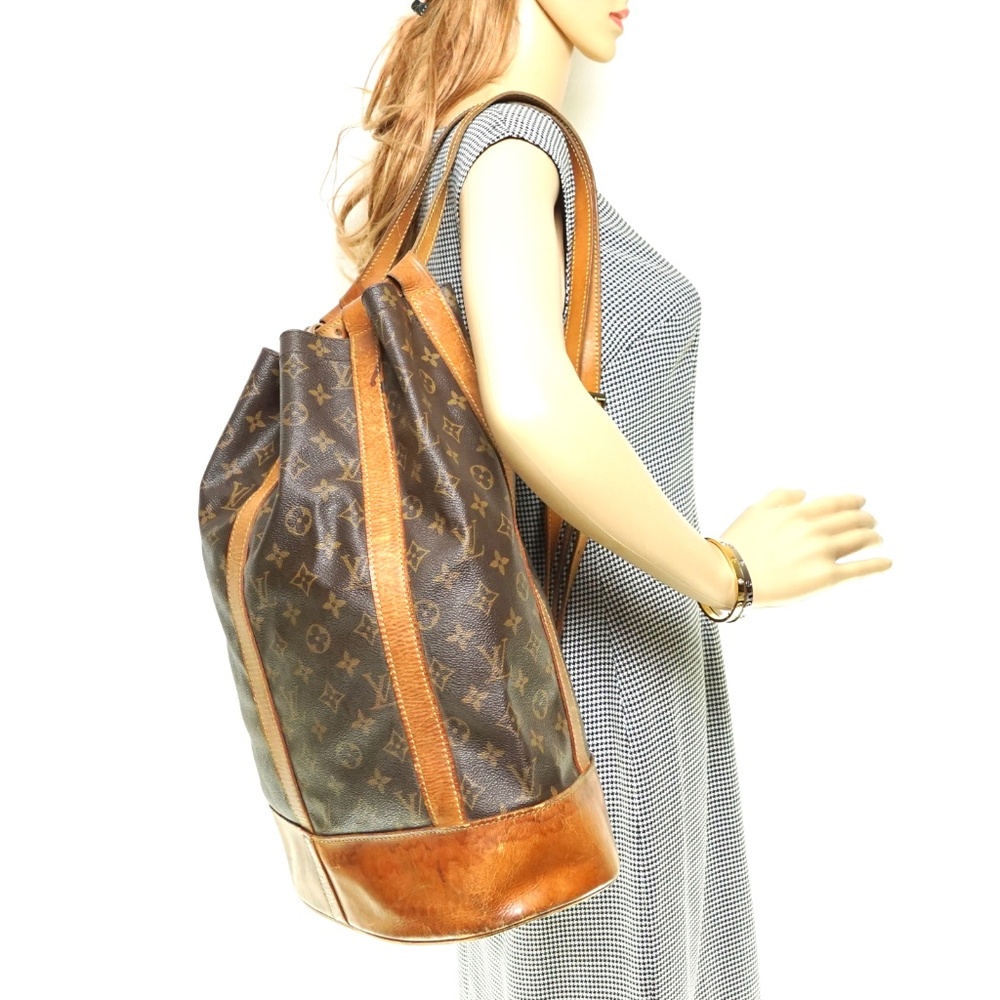 Auth Louis Vuitton Randonnee Gm Backpack #2693L18